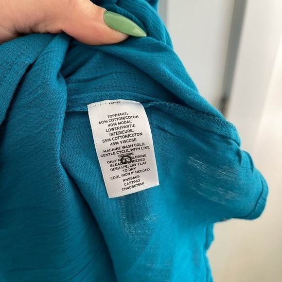 NWOT Caslon Mixed Media Drop Waist Maxi Dress - M - Picture 5 of 6